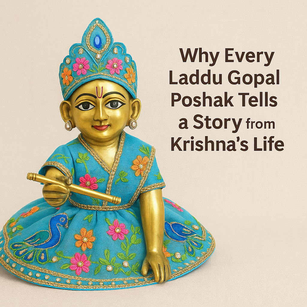 Why Every Laddu Gopal Poshak Tells a Story from Krishna’s Life