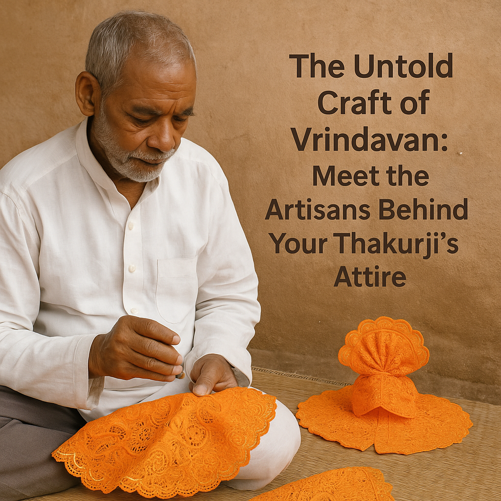 The Untold Craft of Vrindavan: Meet the Artisans Behind Your Thakurji’s Attire