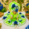 Shubh Harit Blue Rose Poshak