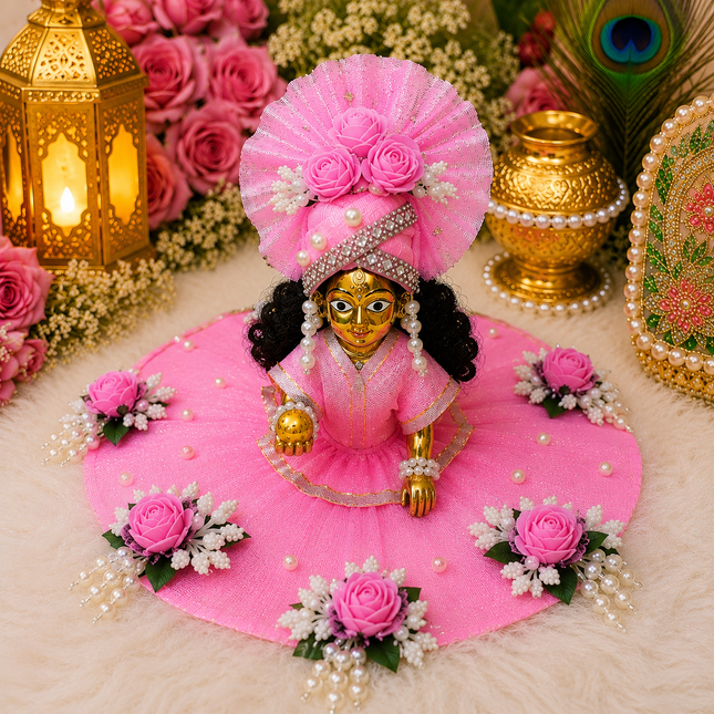 Amrit Pink Laddu Gopal Poshak