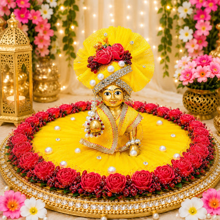 Basanti Laal Gulab Poshak