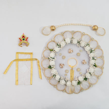White Ring Poshak for Laddu Gopal