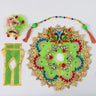 Green Diamond Haar Poshak for Laddu Gopal
