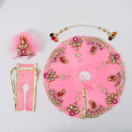 Pink Keri Poshak for Laddu Gopal
