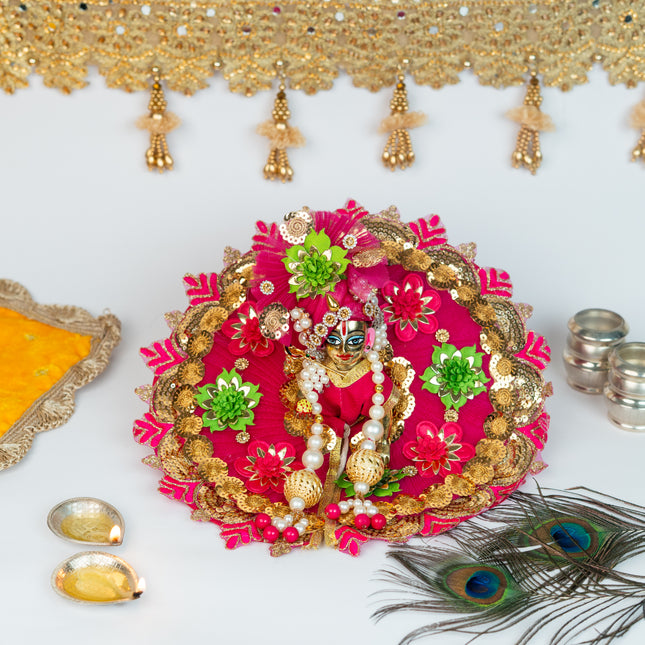 Rani Flower Poshak for Laddu Gopal