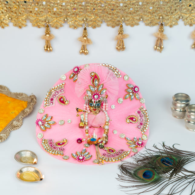 Pink Keri Poshak for Laddu Gopal