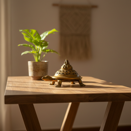 Pure Brass Vastu Kachua (Tortoise) for Wealth, Stability & Prosperity
