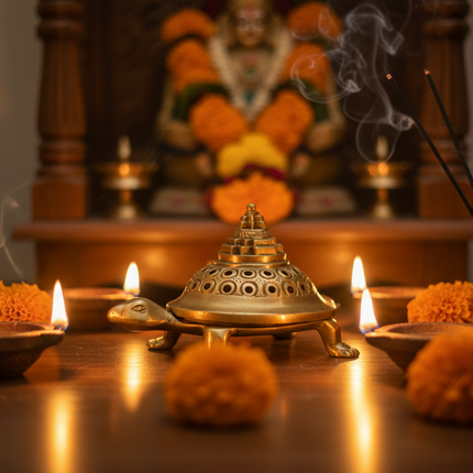 Pure Brass Vastu Kachua (Tortoise) for Wealth, Stability & Prosperity