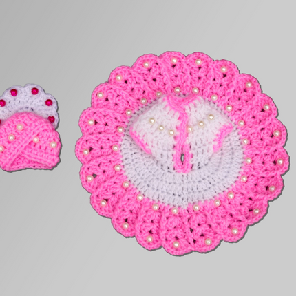 Radha Prem Pink Woolen Poshak