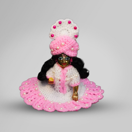 Radha Prem Pink Woolen Poshak